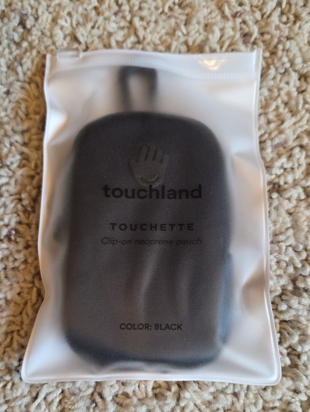 Touchland Touchette Clip-On Neoprene Pouch - Black